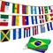 Latin America 23 Countries String Flags - Assorted Latino Flag Banners (Latin America (23 Countries)